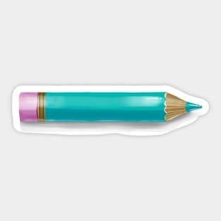 Turquoise Pencil Sticker